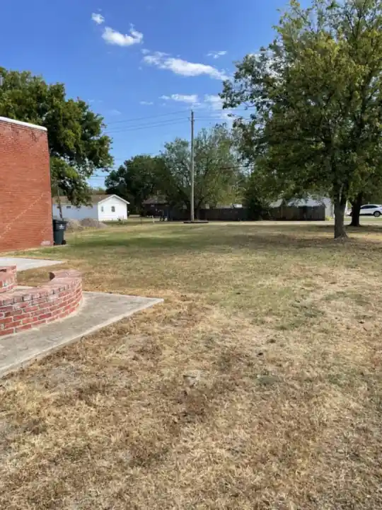 Open lot beside the building