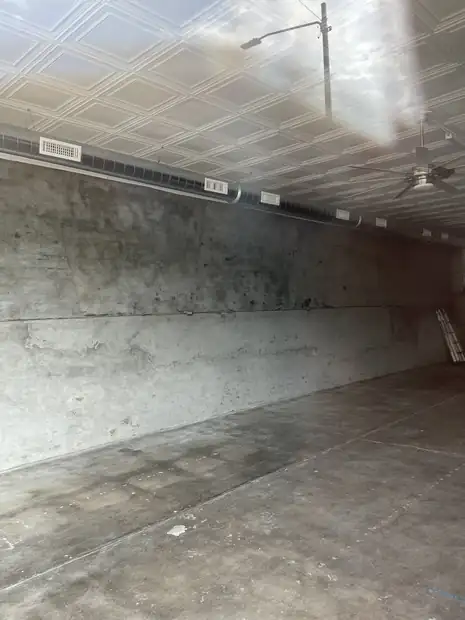 Interior looking along the side wall